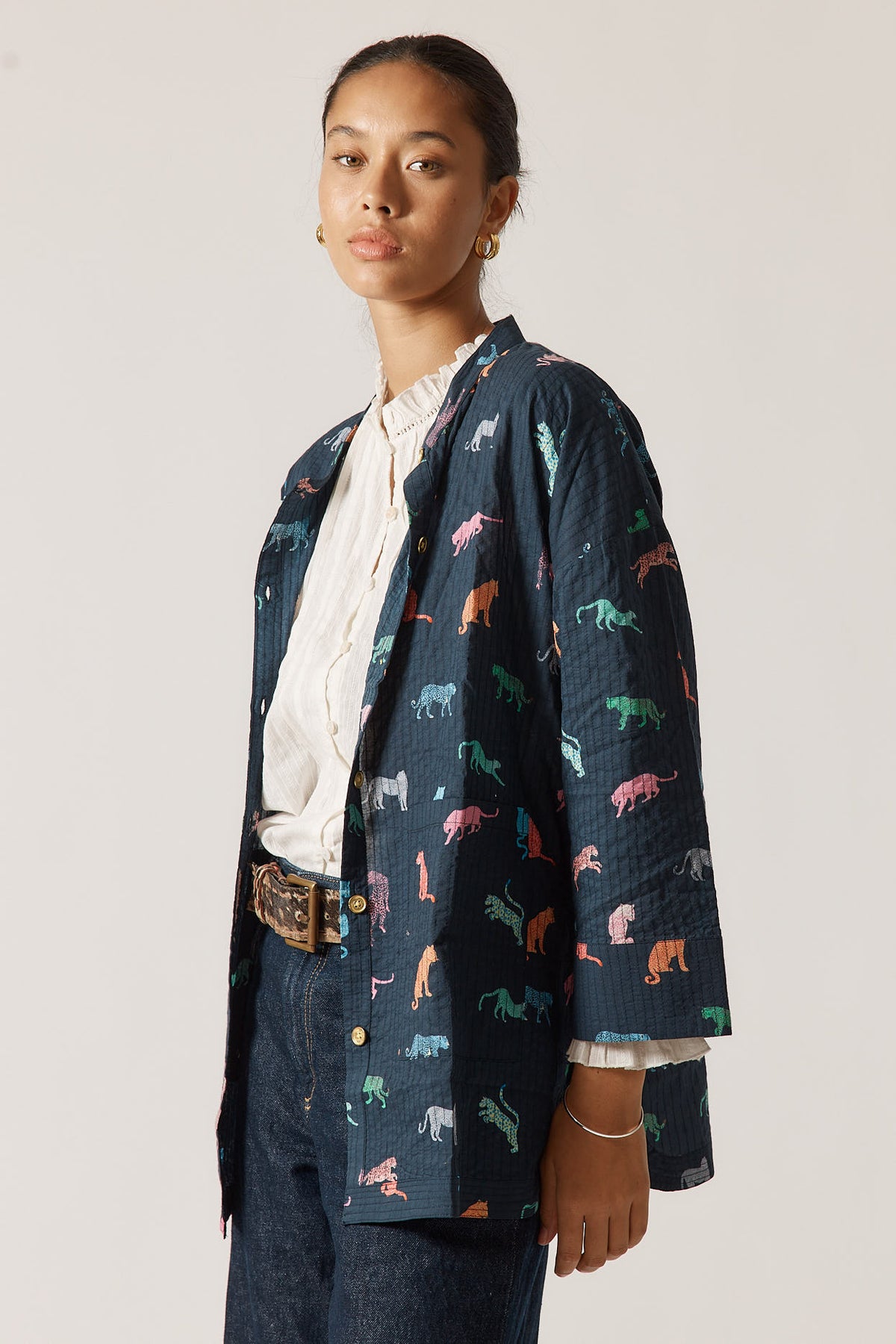 Funky Cats Coata - Navy