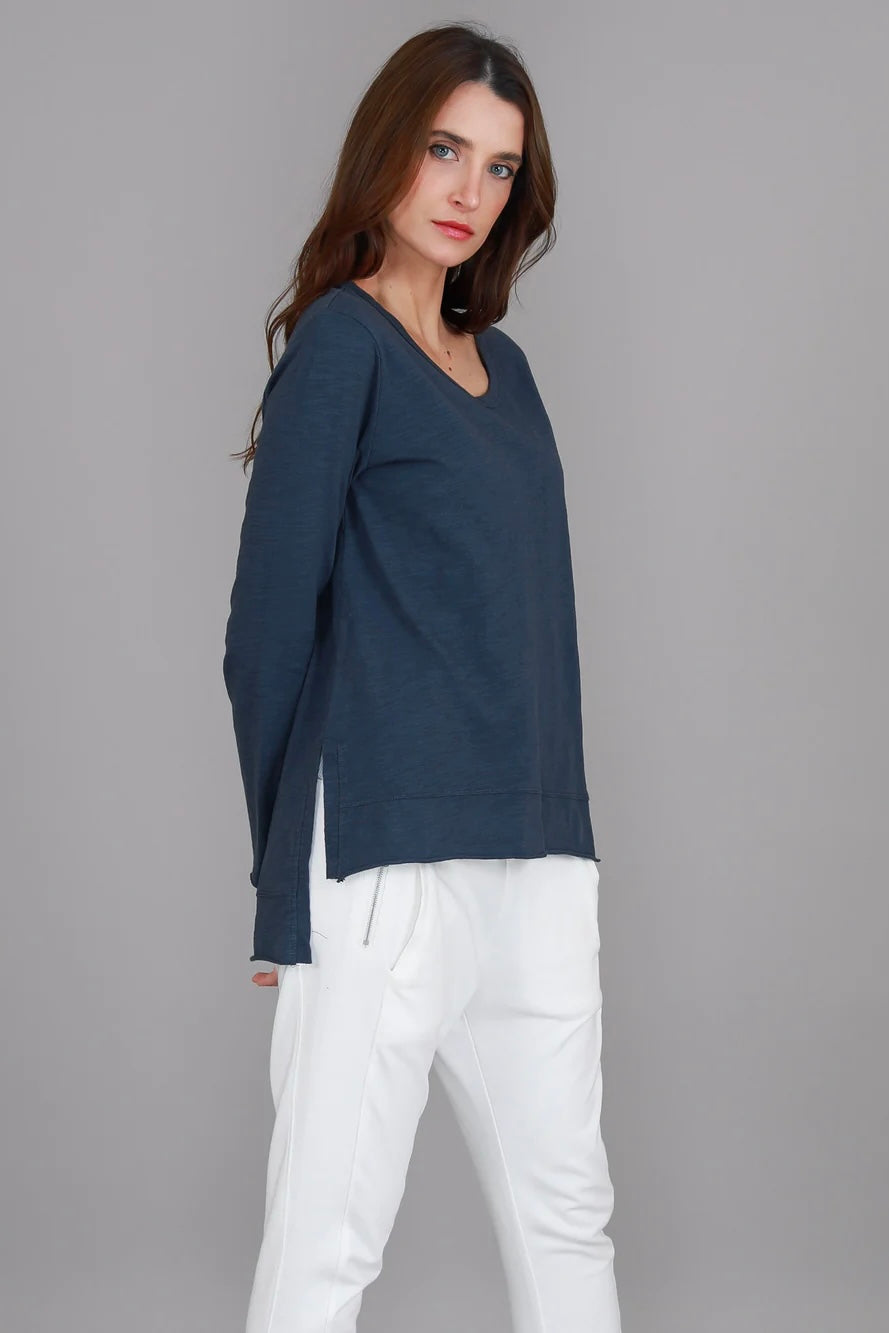 Strumpet Long Sleeve Tee - Indigo
