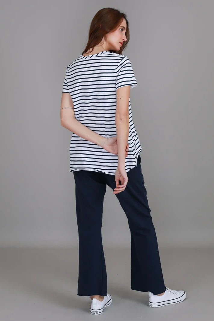 Thornton Tee - White Stripe