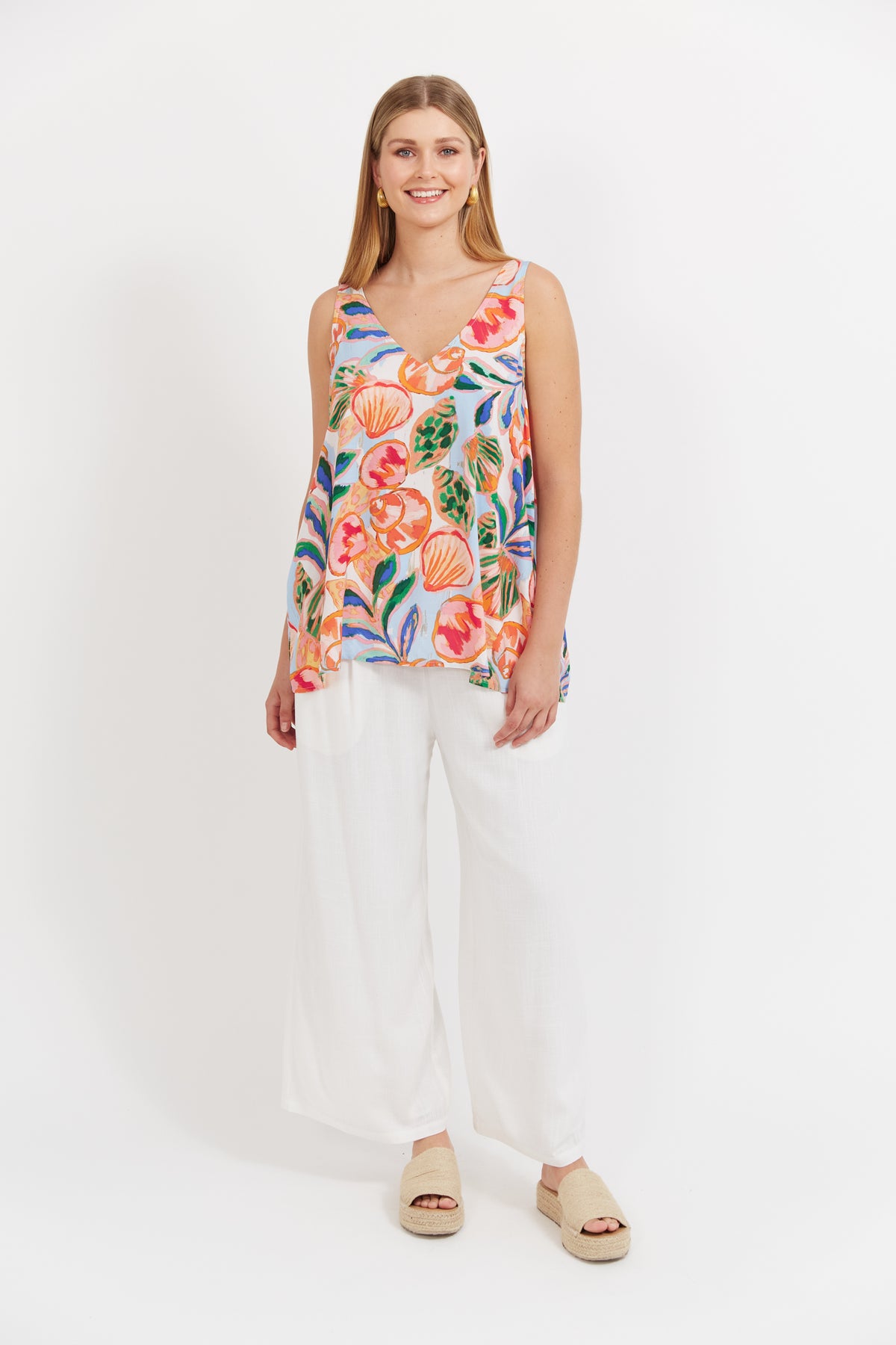 Baja Tank - Tide Print