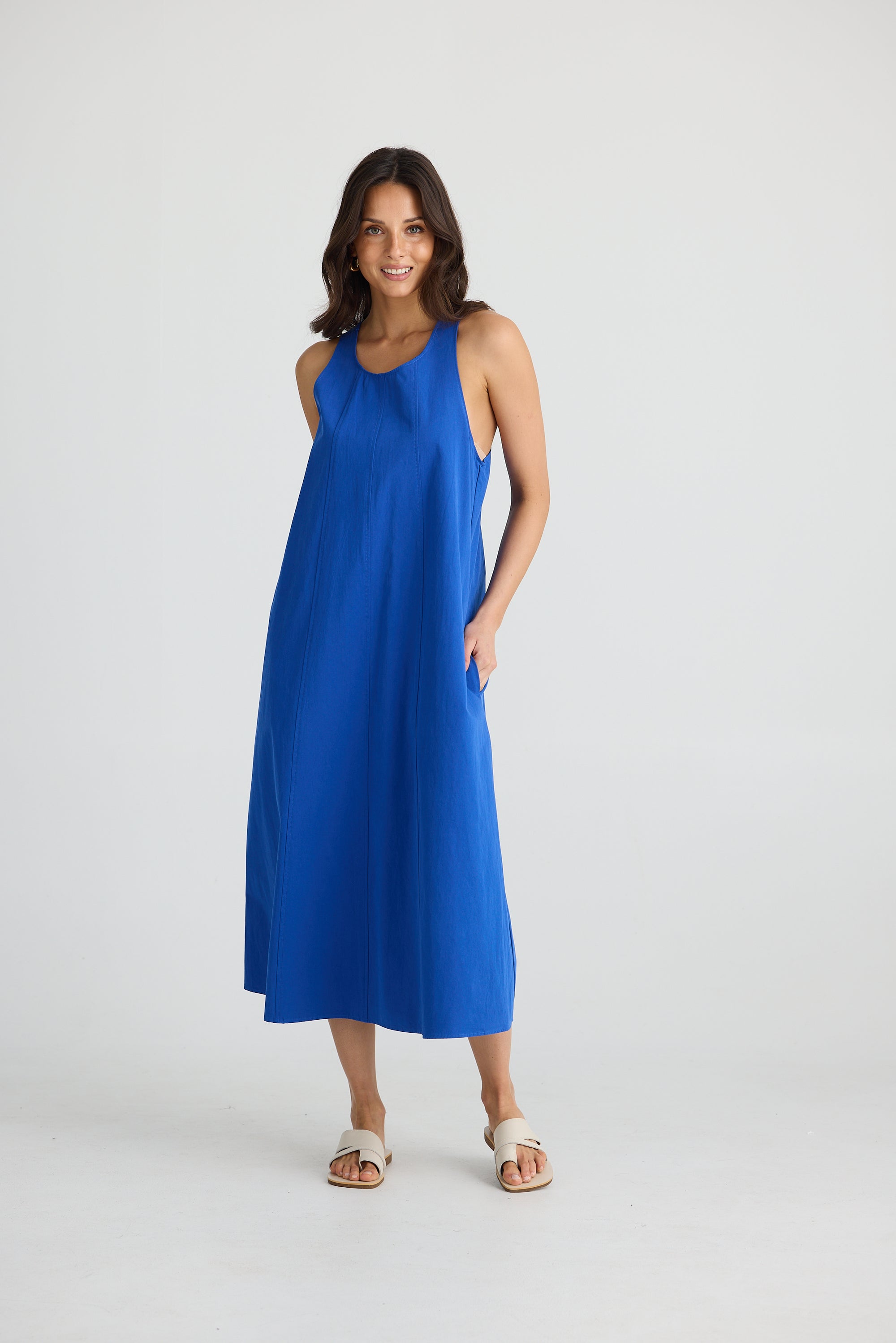 Newport Dress - Cobalt