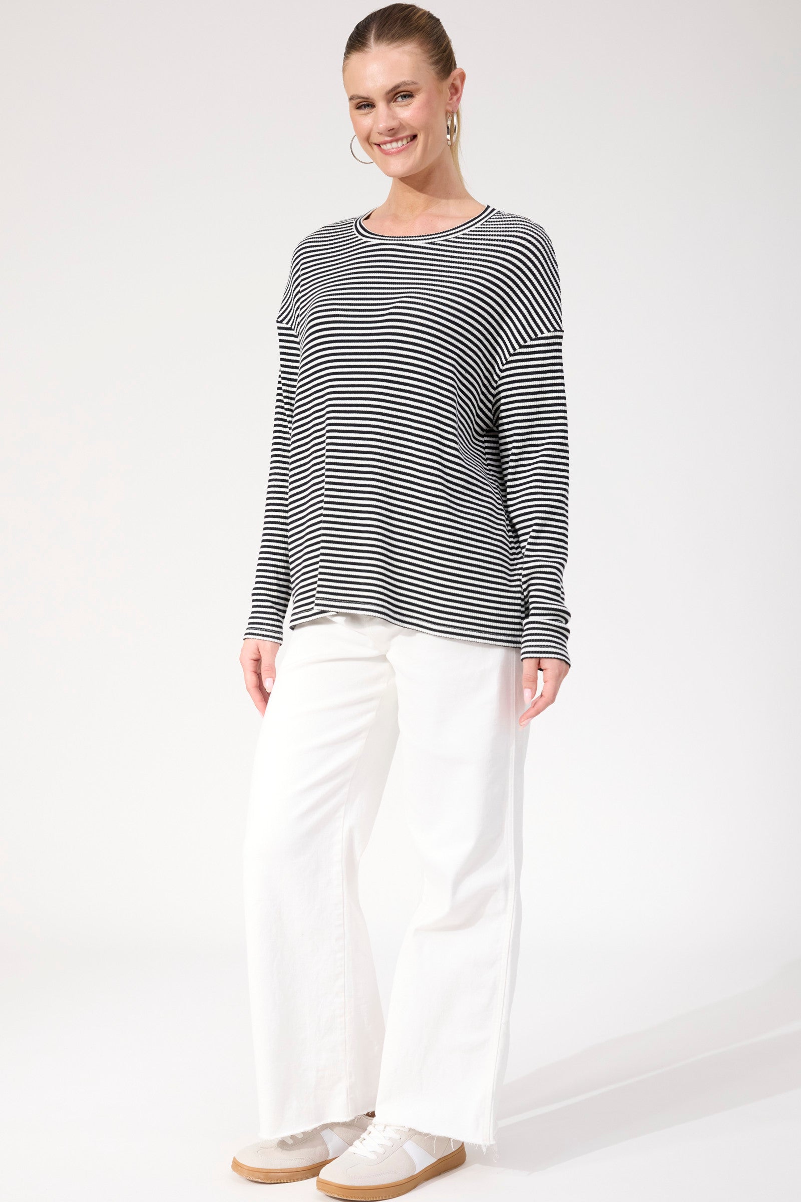 Levi Stripe Long Sleeve T-Shirt - Black