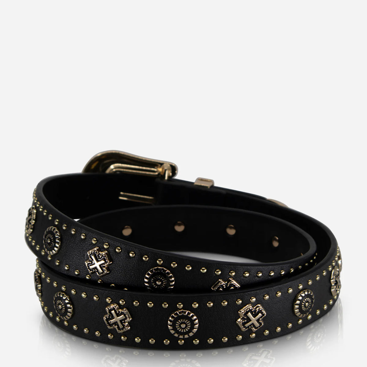 Eastwood Belt Leather - Black / Gold
