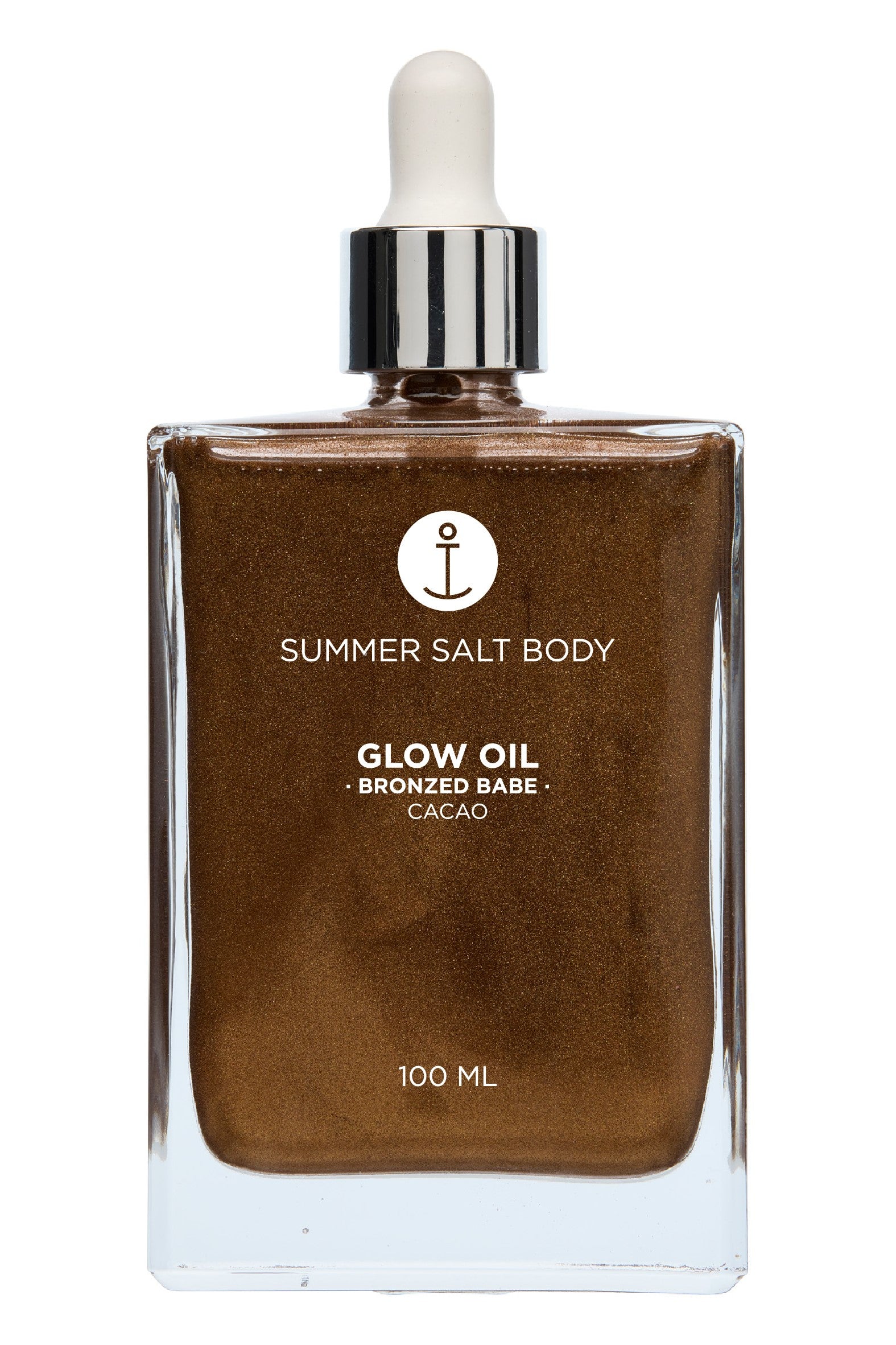 Summer Salt Body Liquid Gold Island Coconut Shimmer Sparkle Body Glow Oil, Light Weight , Non-Sticky