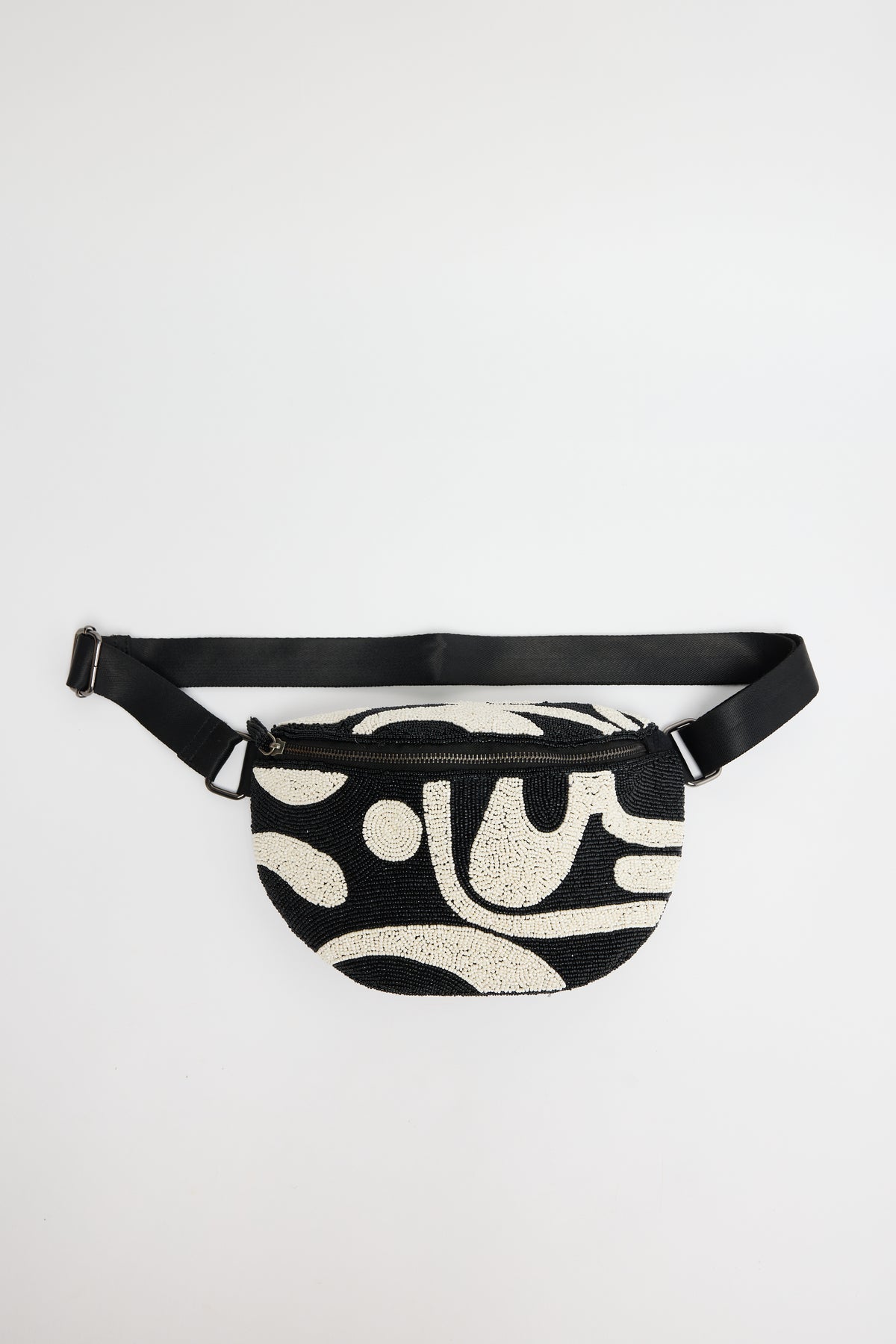 Waves bumbag - black / white