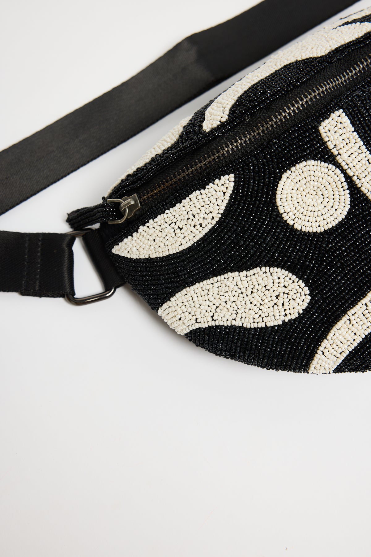 Waves bumbag - black / white