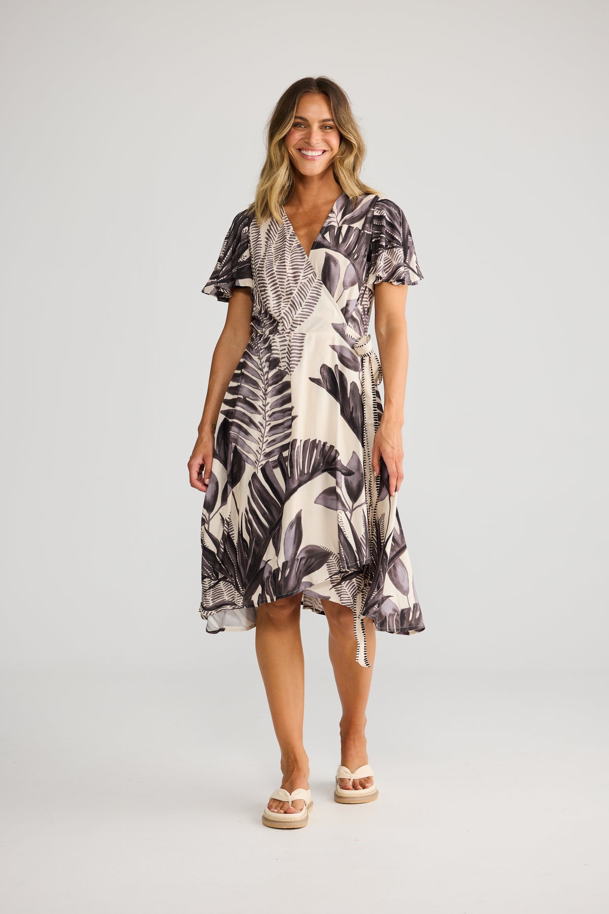 Solara Dress - Sunset Palms