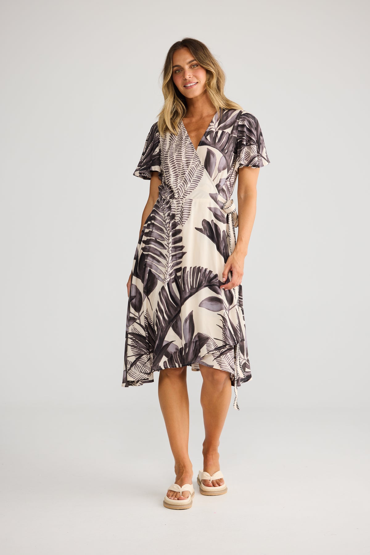 Solara Dress - Sunset Palms