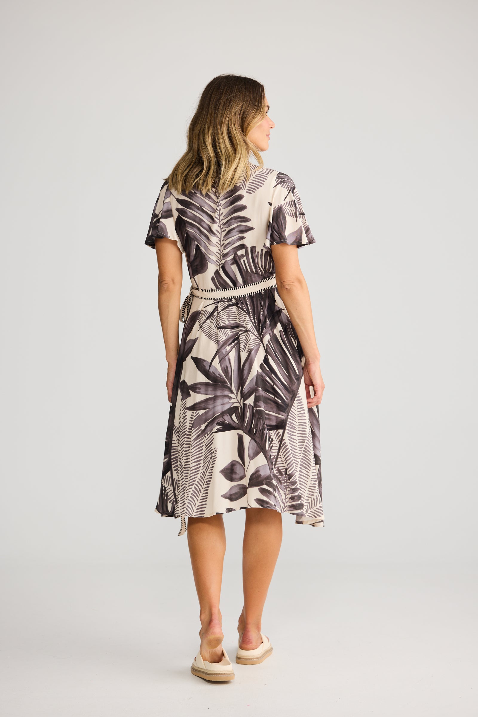Solara Dress - Sunset Palms