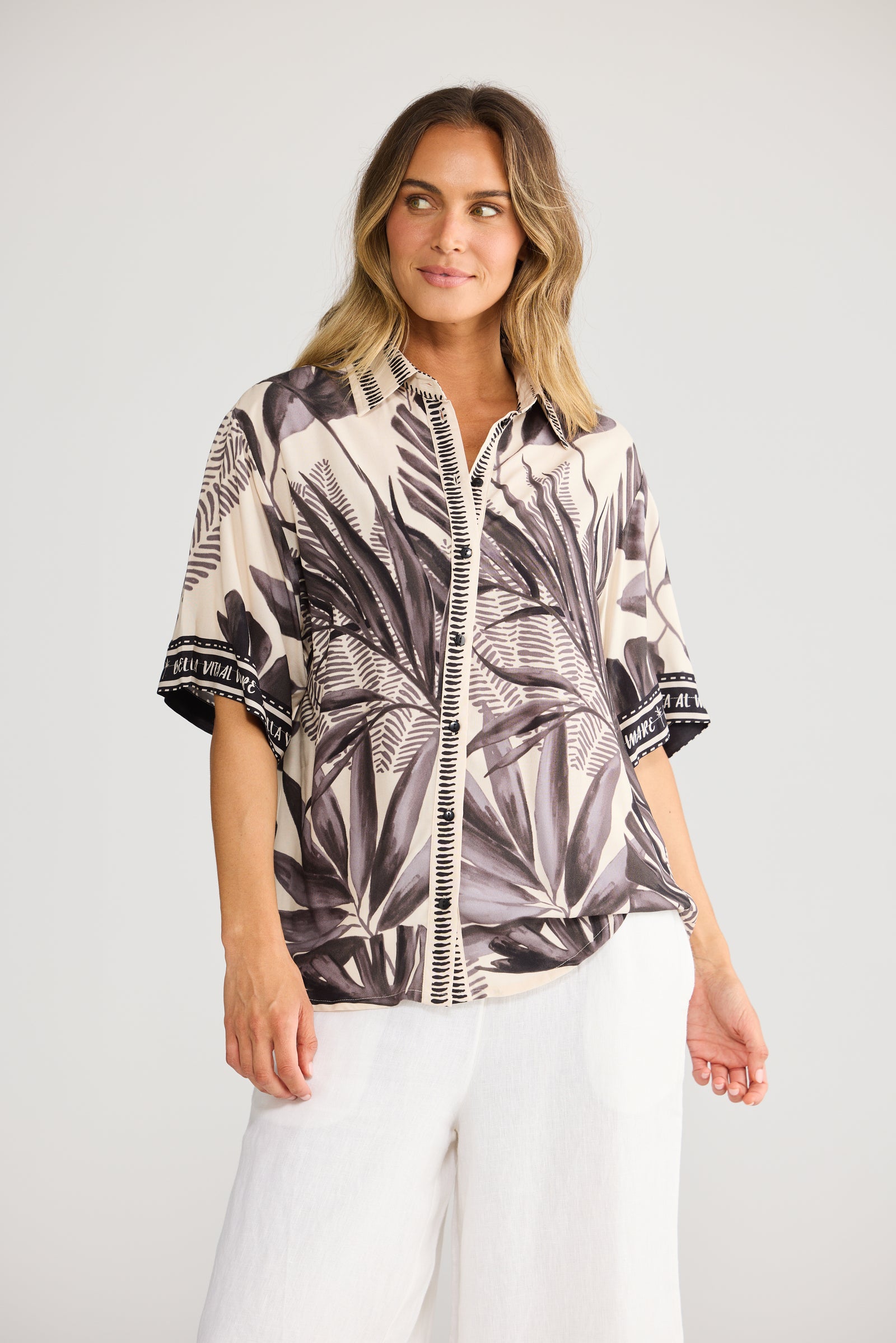 Playa Shirt - Sunset Palms