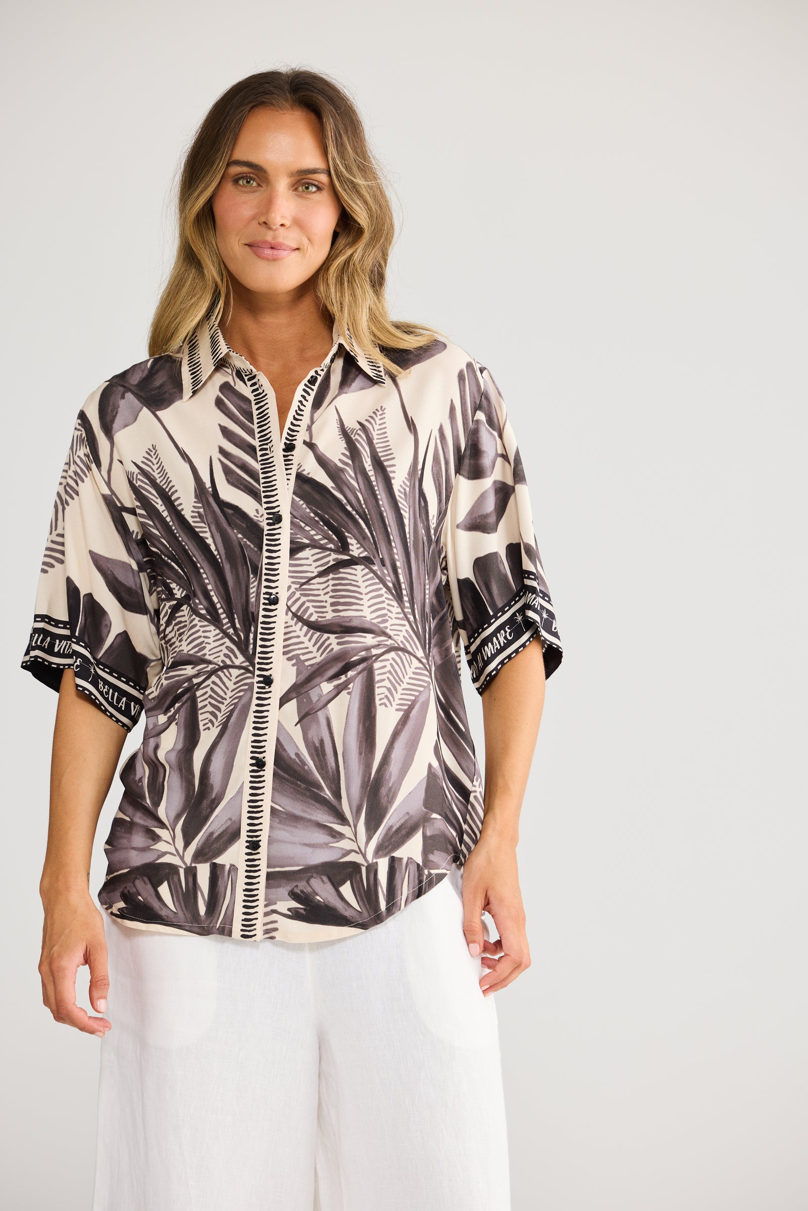 Playa Shirt - Sunset Palms