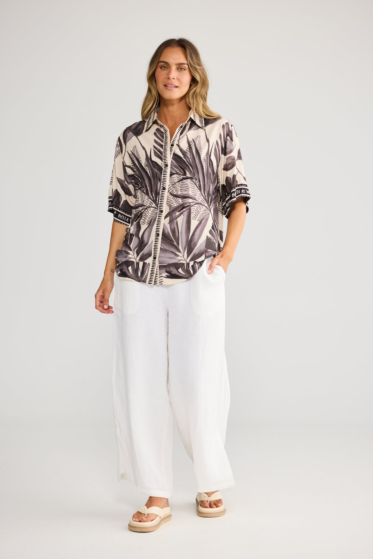Playa Shirt - Sunset Palms