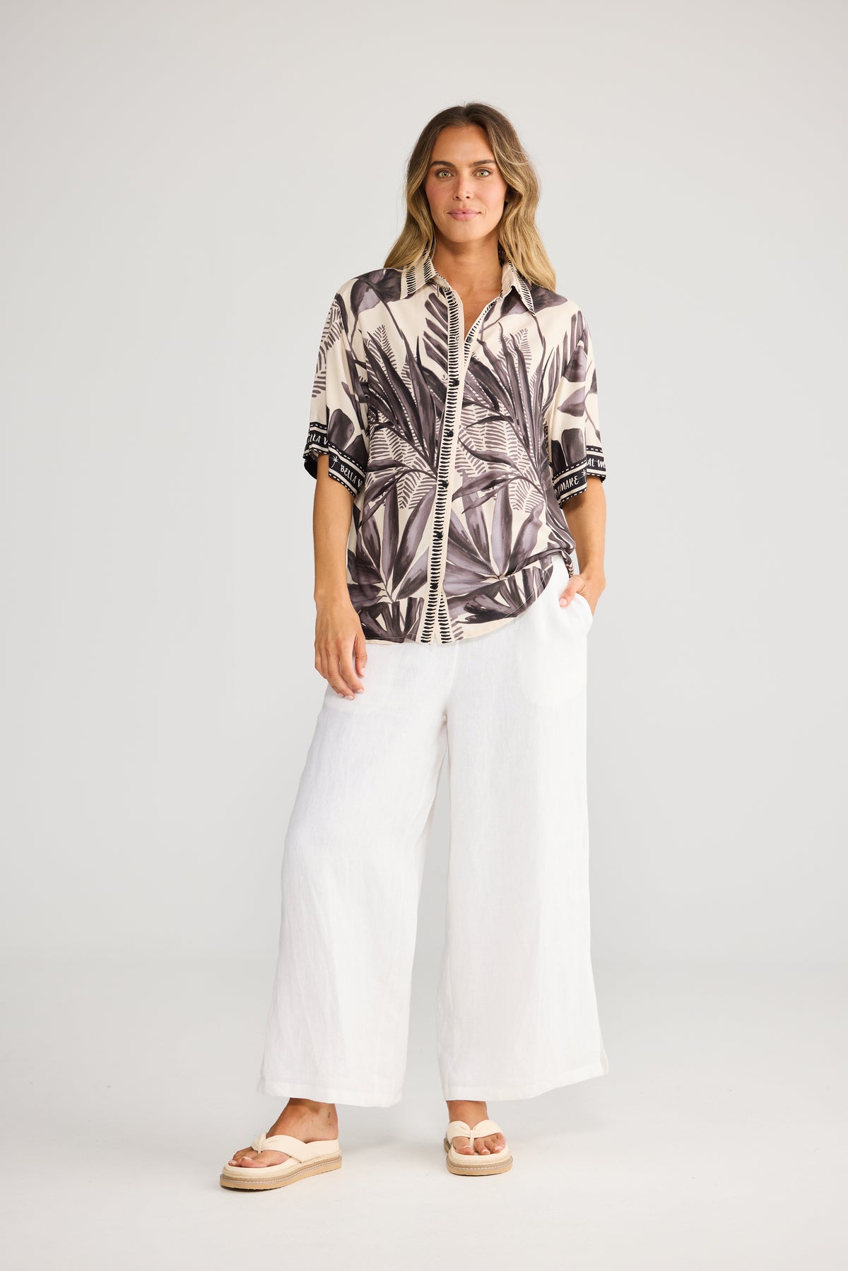 Playa Shirt - Sunset Palms