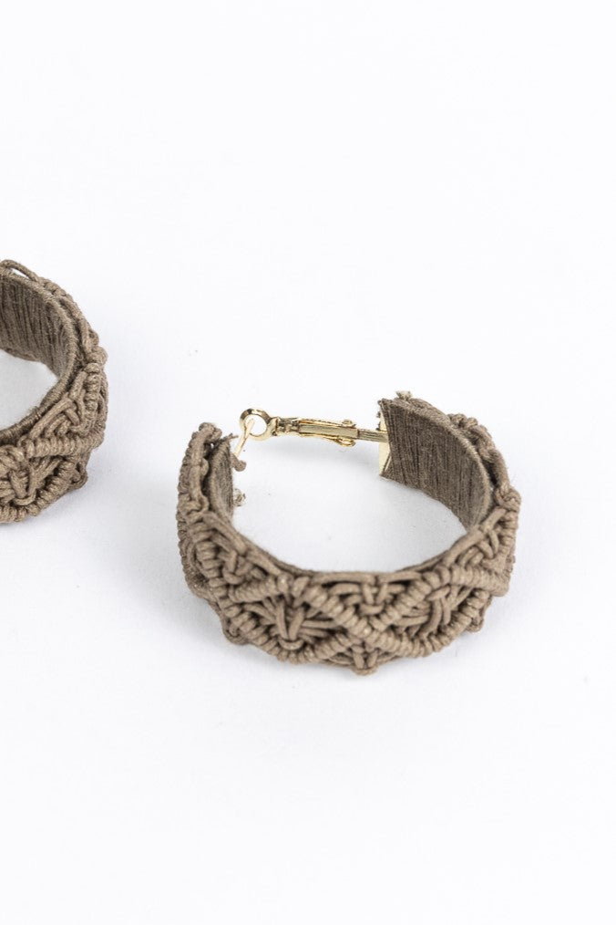SALE - Barker Earrings - Khaki