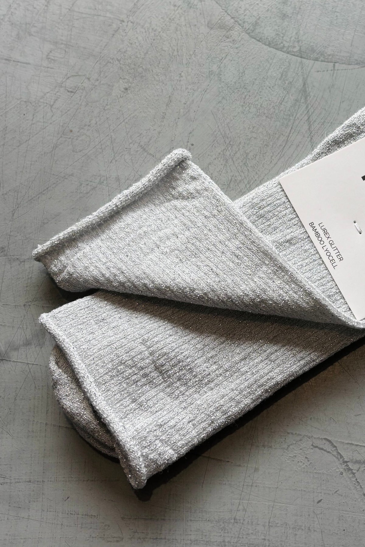 KLUE Glitter Lurex socks | White