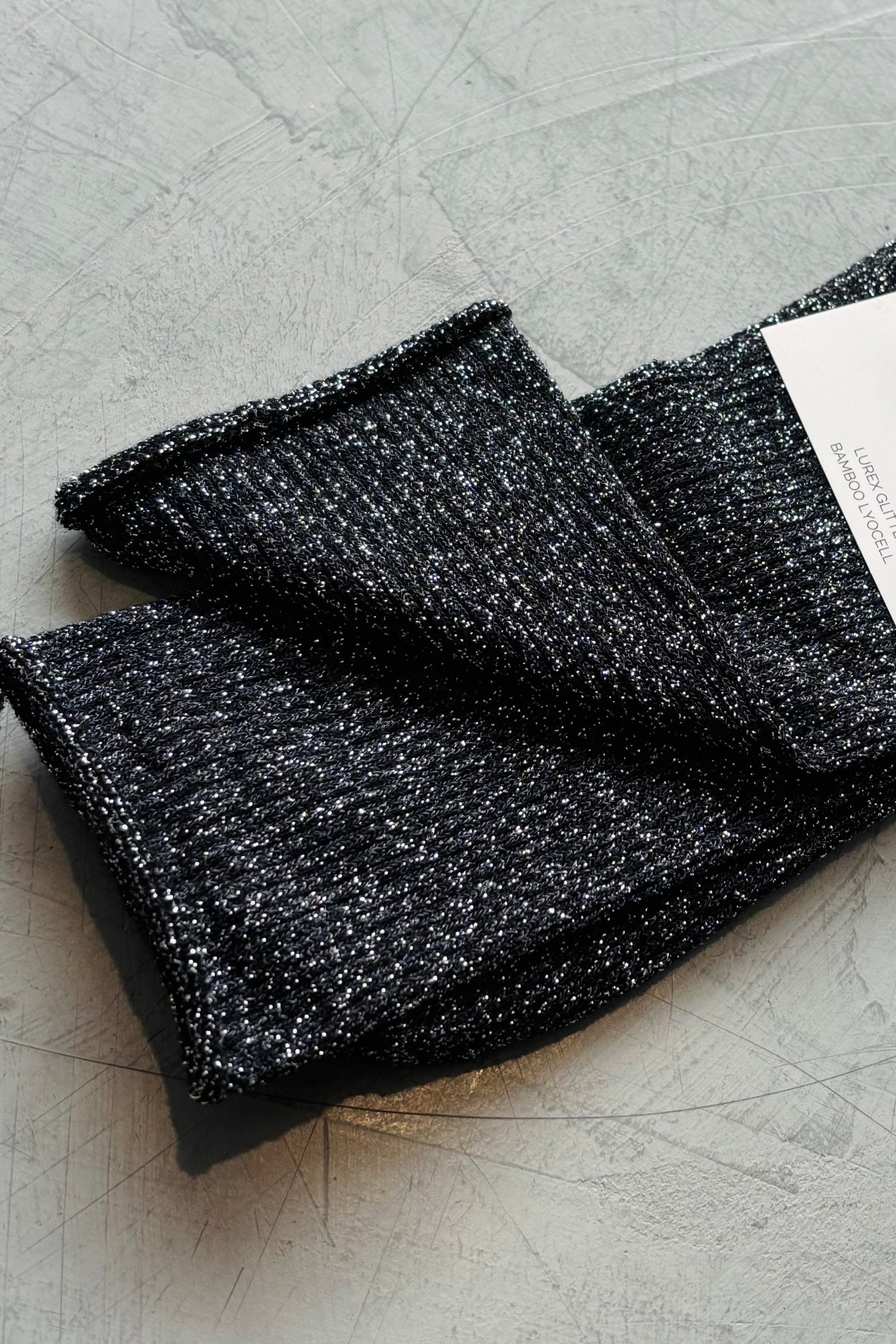 KLUE Glitter Lurex socks | Black