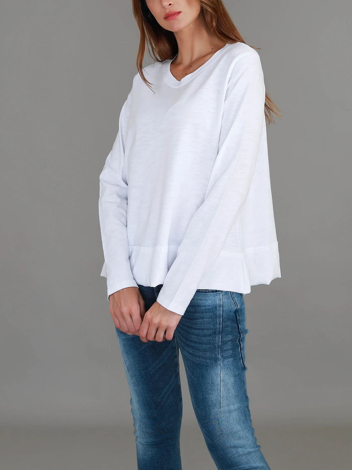 Sonya Long Sleeve T Shirt - White