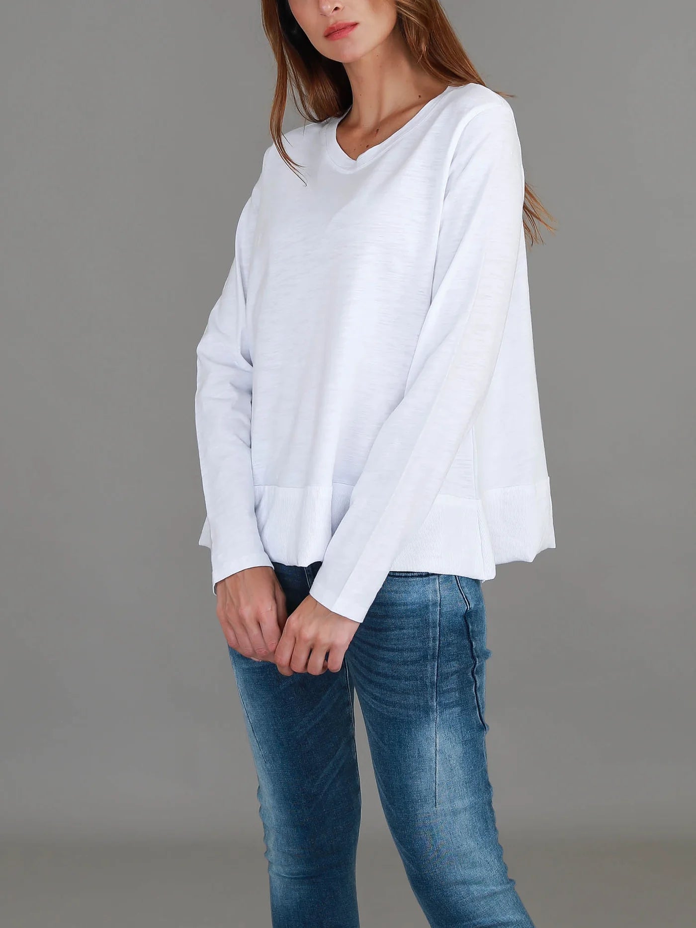Sonya Long Sleeve T Shirt - White