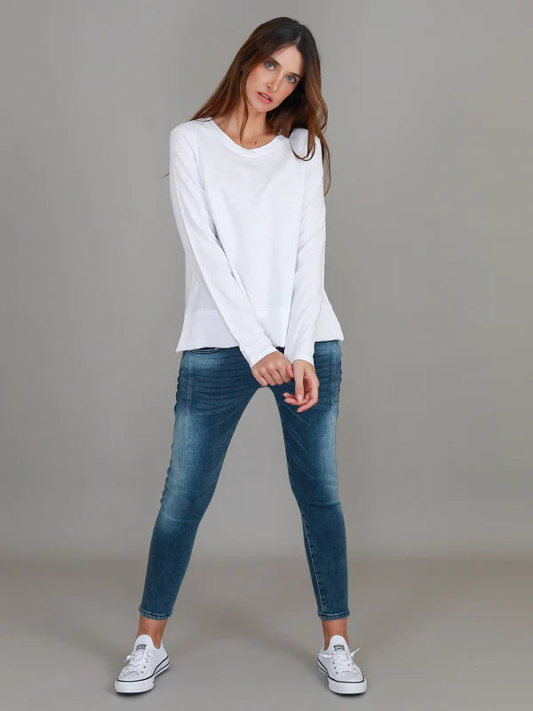 Sonya Long Sleeve T Shirt - White