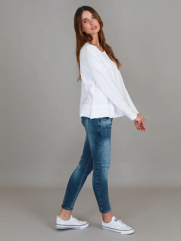 Sonya Long Sleeve T Shirt - White