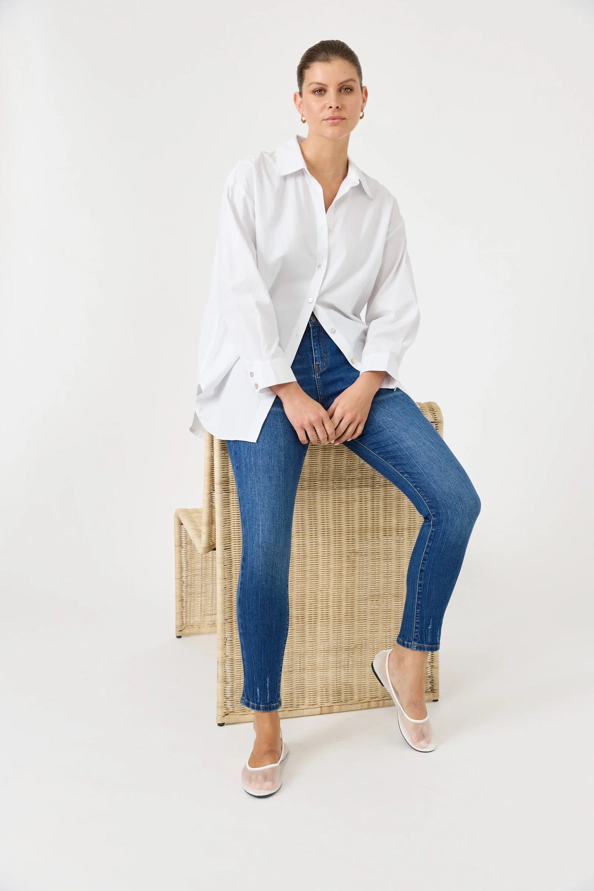 Studio Shirt White cotton EB&amp;Ive