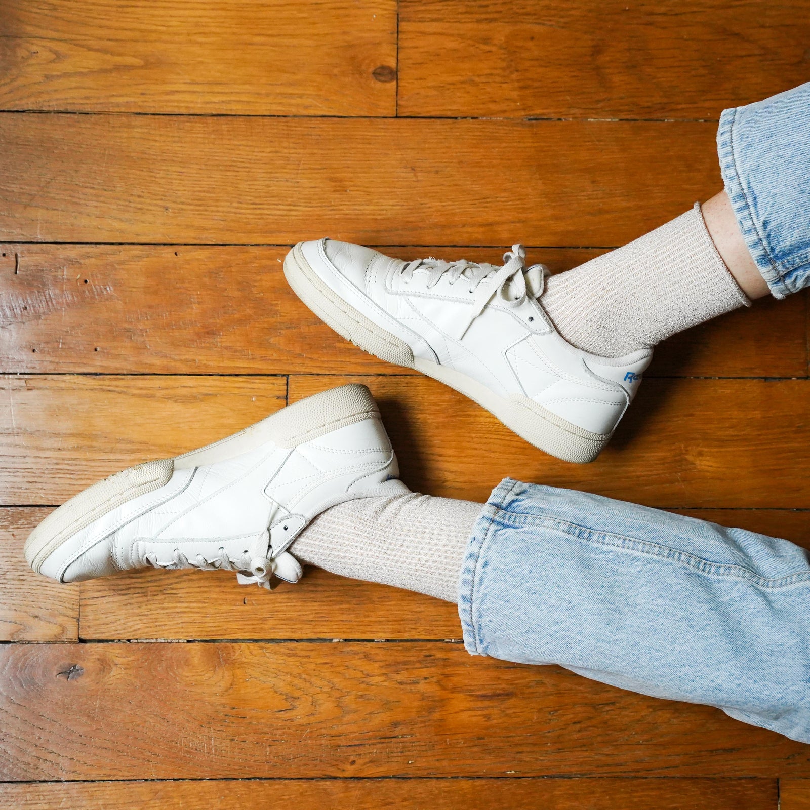 KLUE Glitter Lurex socks | Beige