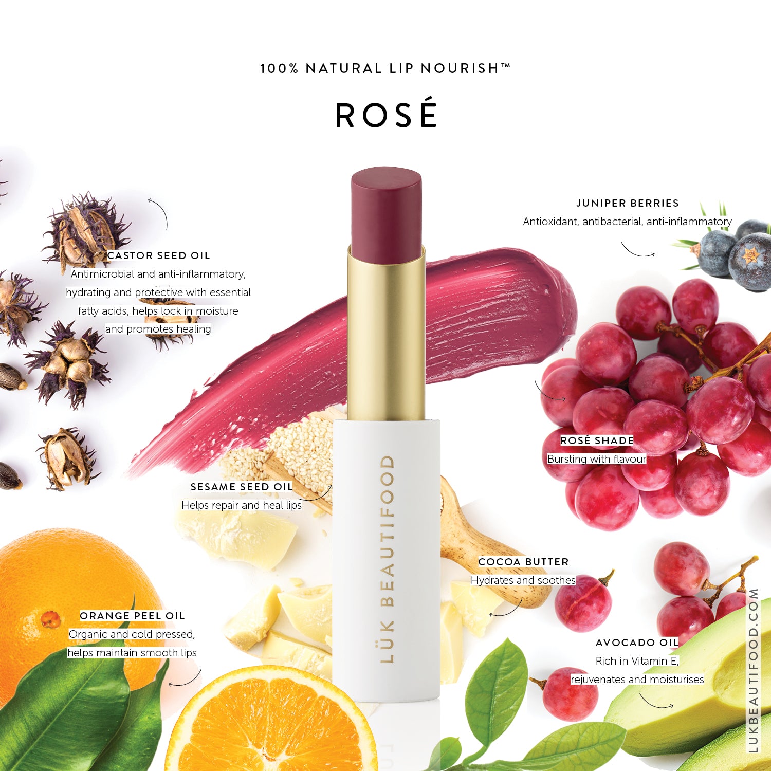 BON BON Rosé - a Flush of Rose - Rosé Lip Nourish
