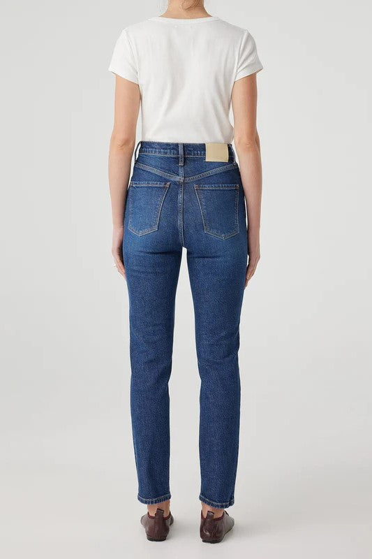 Nobody Denim Frankie Slim Jean - Dark Steel Deep Blue Wash Slim Skinny