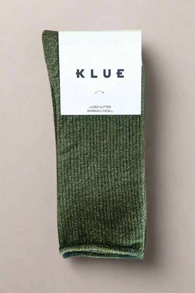 KLUE Glitter Lurex socks | Green