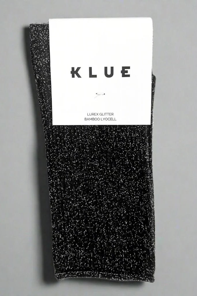 KLUE Glitter Lurex socks | Black