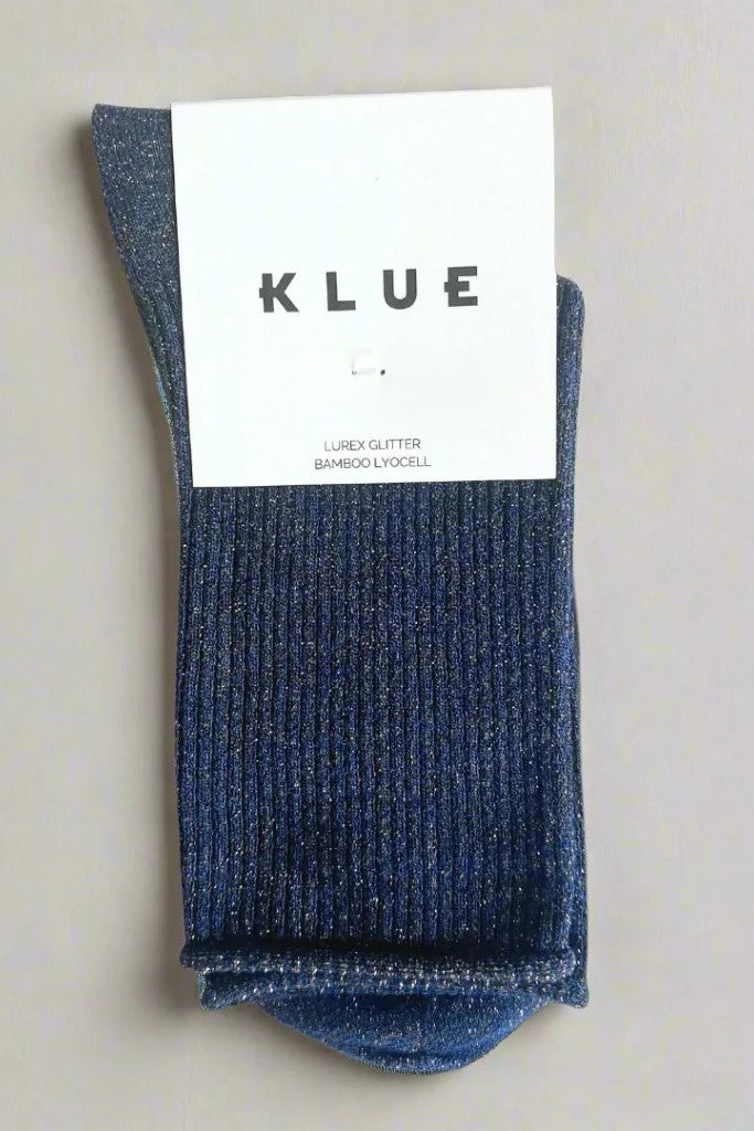 KLUE Glitter Lurex socks | Blue