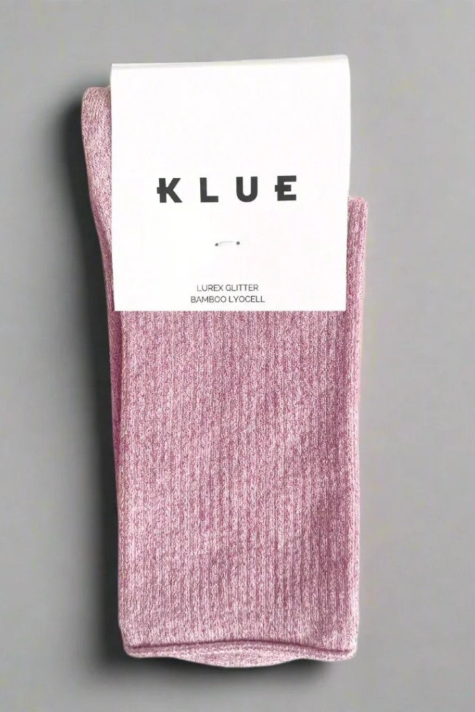 KLUE Glitter Lurex socks | Pink