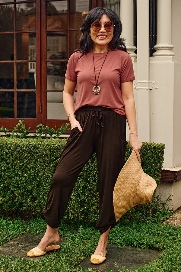 Shorter Bamboo Tee  - Marrakesh