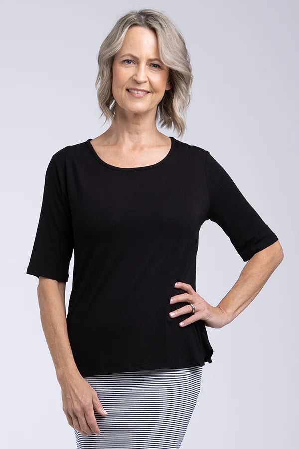 Bamboo Sophie Tee  - Black
