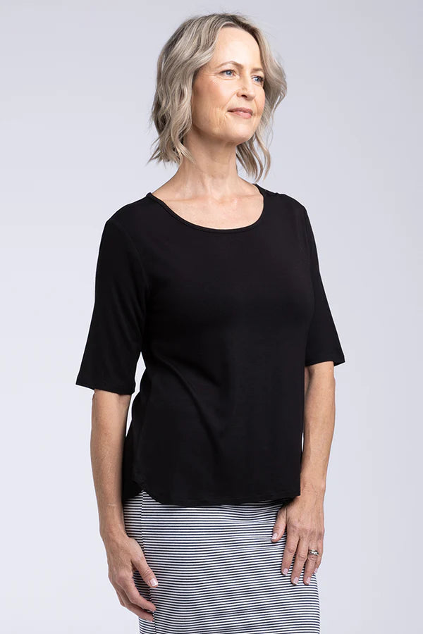 Bamboo Sophie Tee  - Black