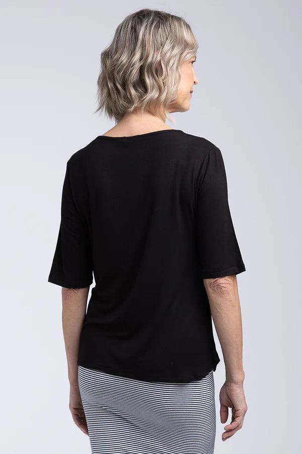 Bamboo Sophie Tee  - Black