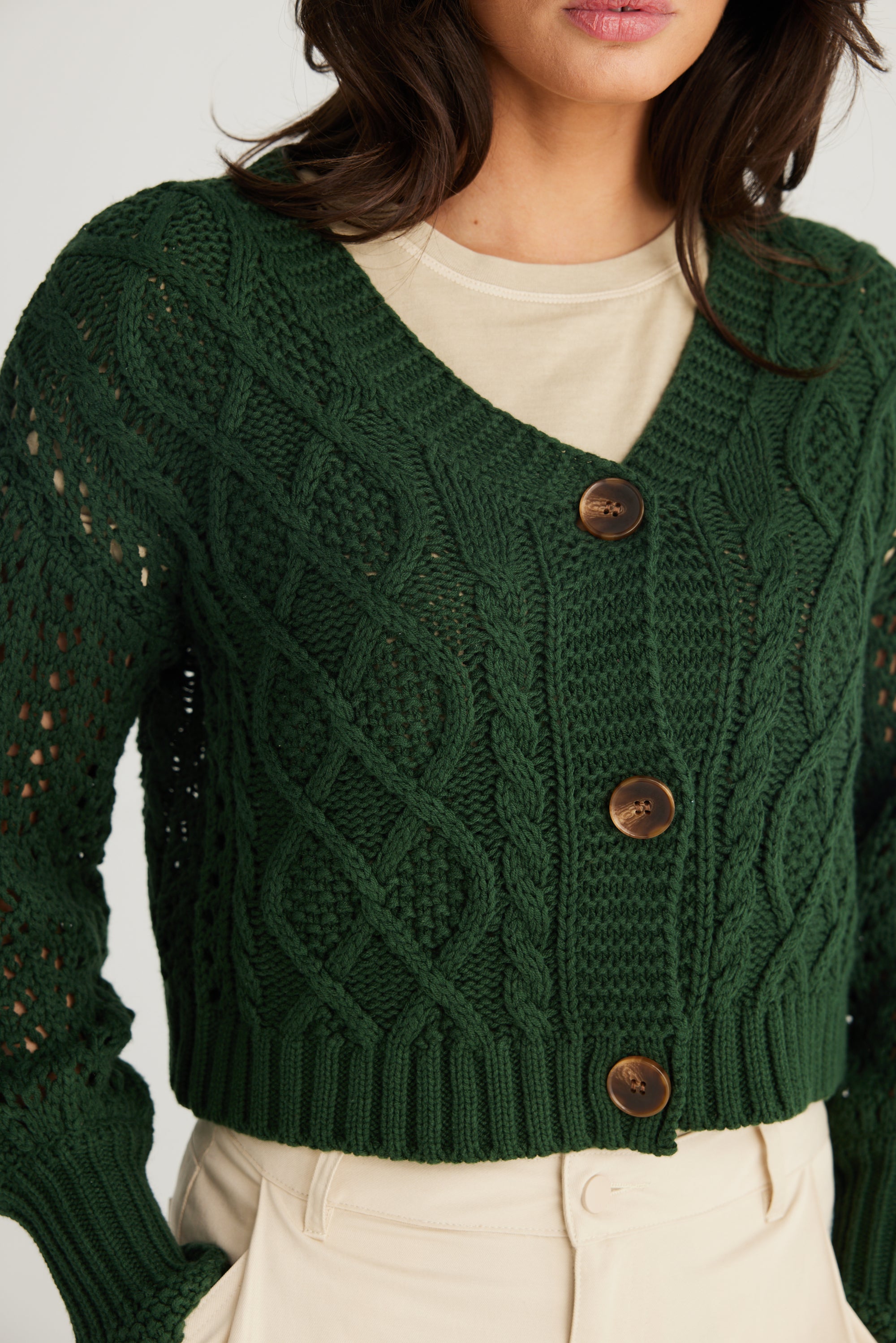 Dixie Cardigan - Forest Green
