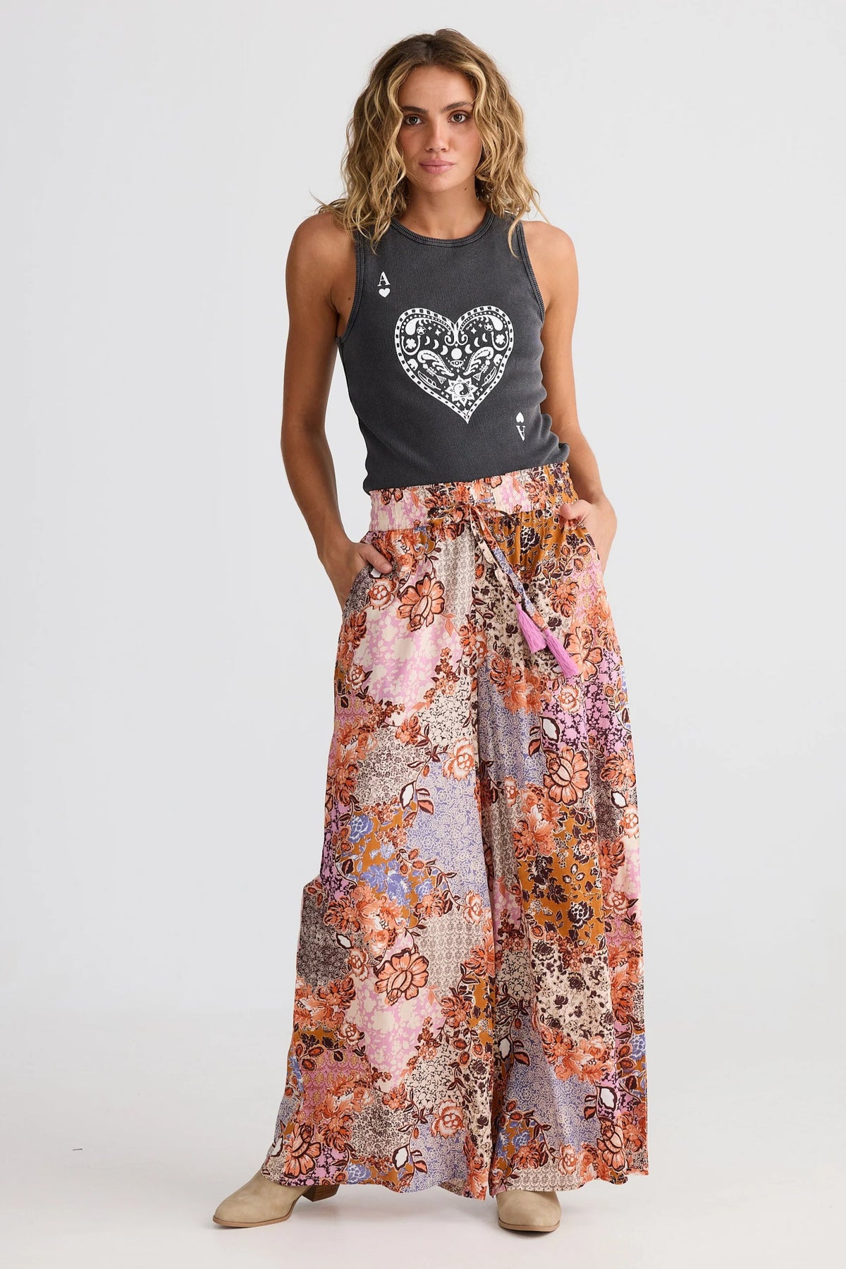 Ace of Hearts Tank - Black