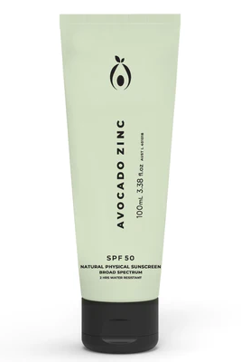Avocado Zinc Moisturiser SPF50 All natural sun screen zinc Australian made skincare Nourish Physical Skin