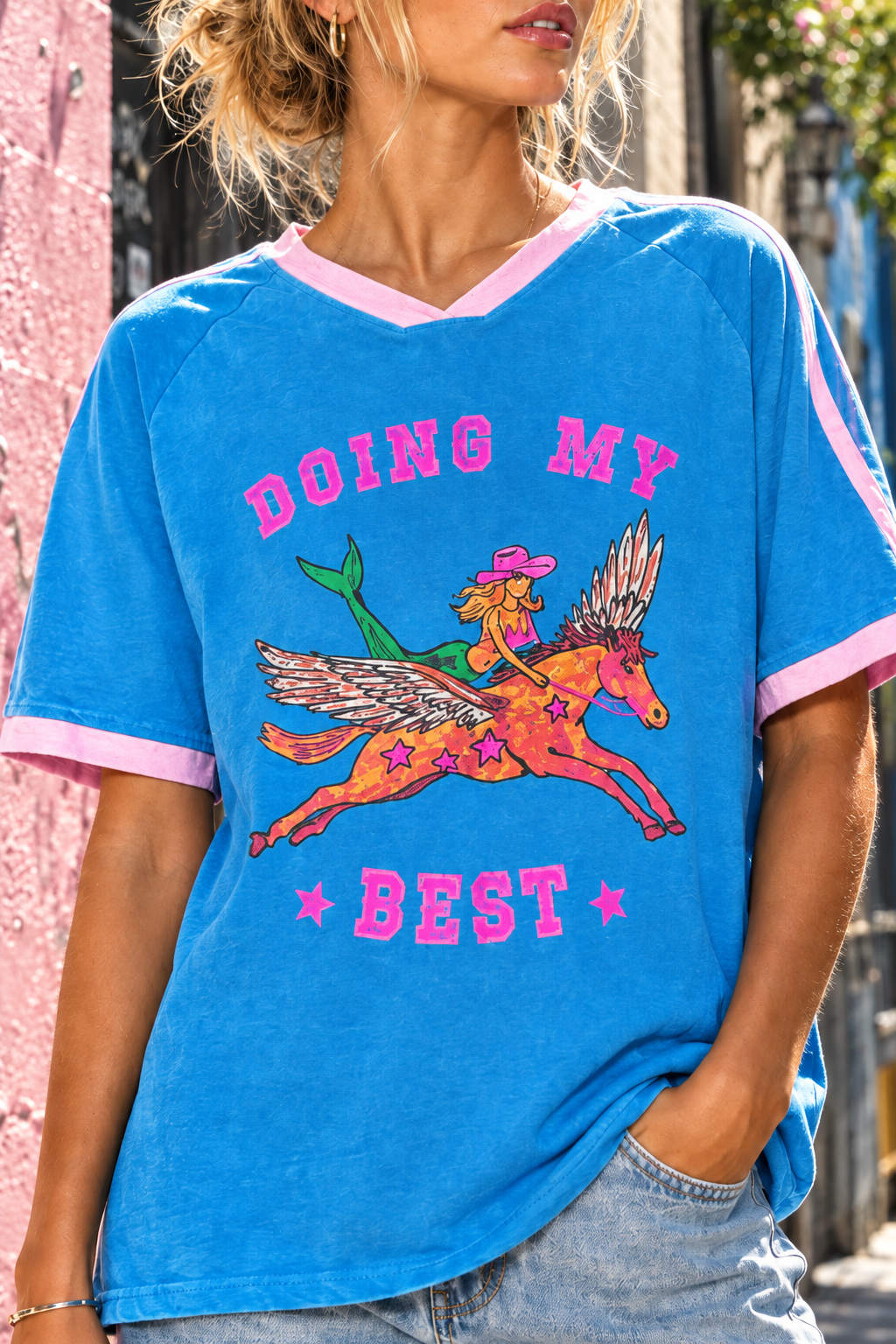 Close-up of the Doing My Best print