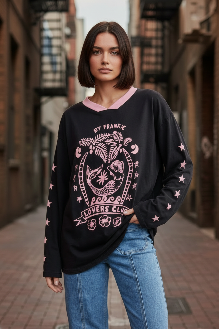 Lovers Club Tee — Close Up