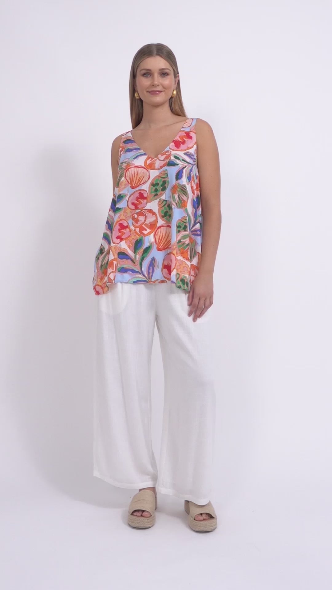 Baja Tank - Tide Print