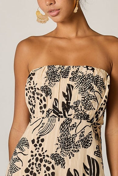 Under The Sea Strapless Maxi - Black