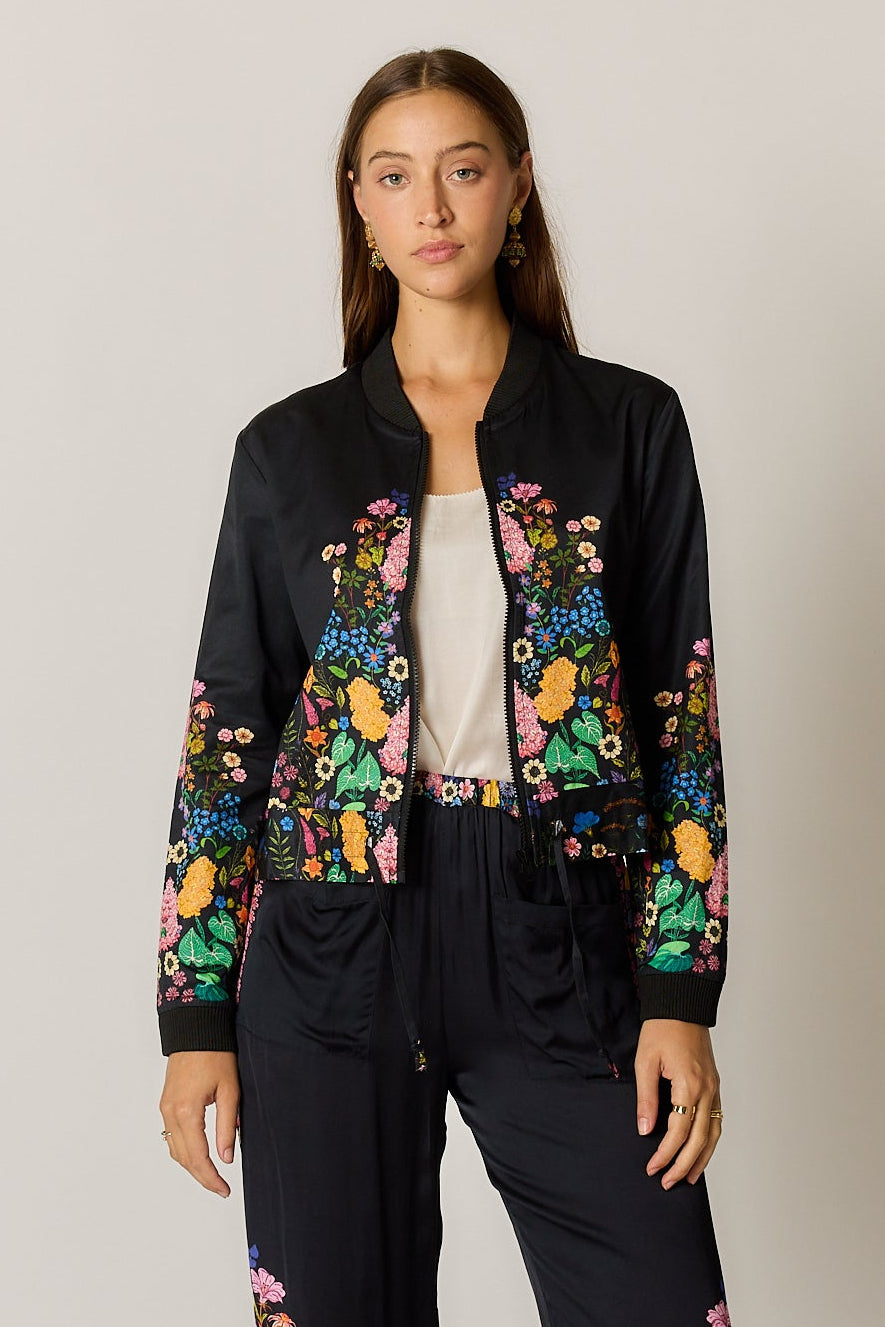 Delicia Bomber Jacket - Black