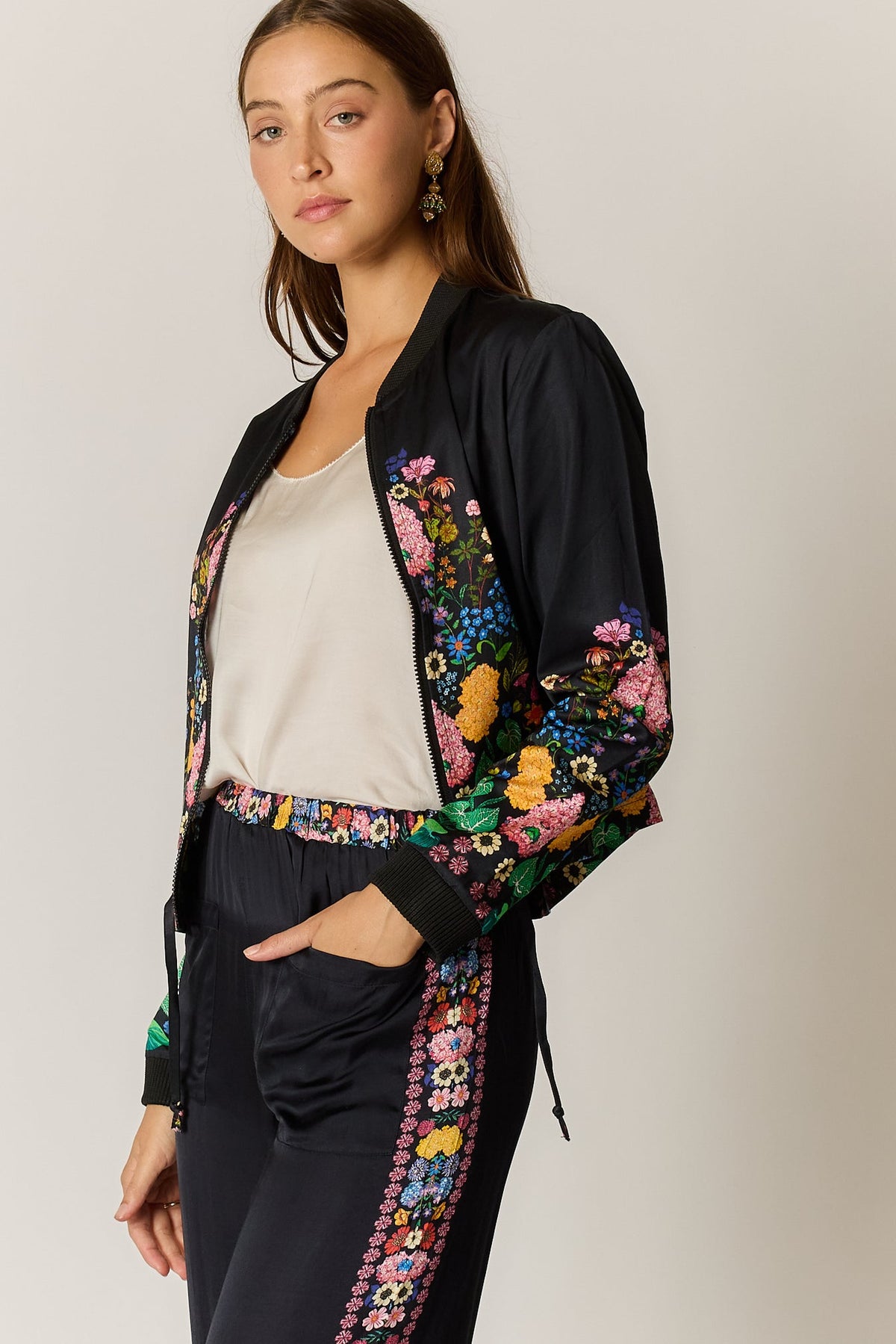 Delicia Bomber Jacket - Black