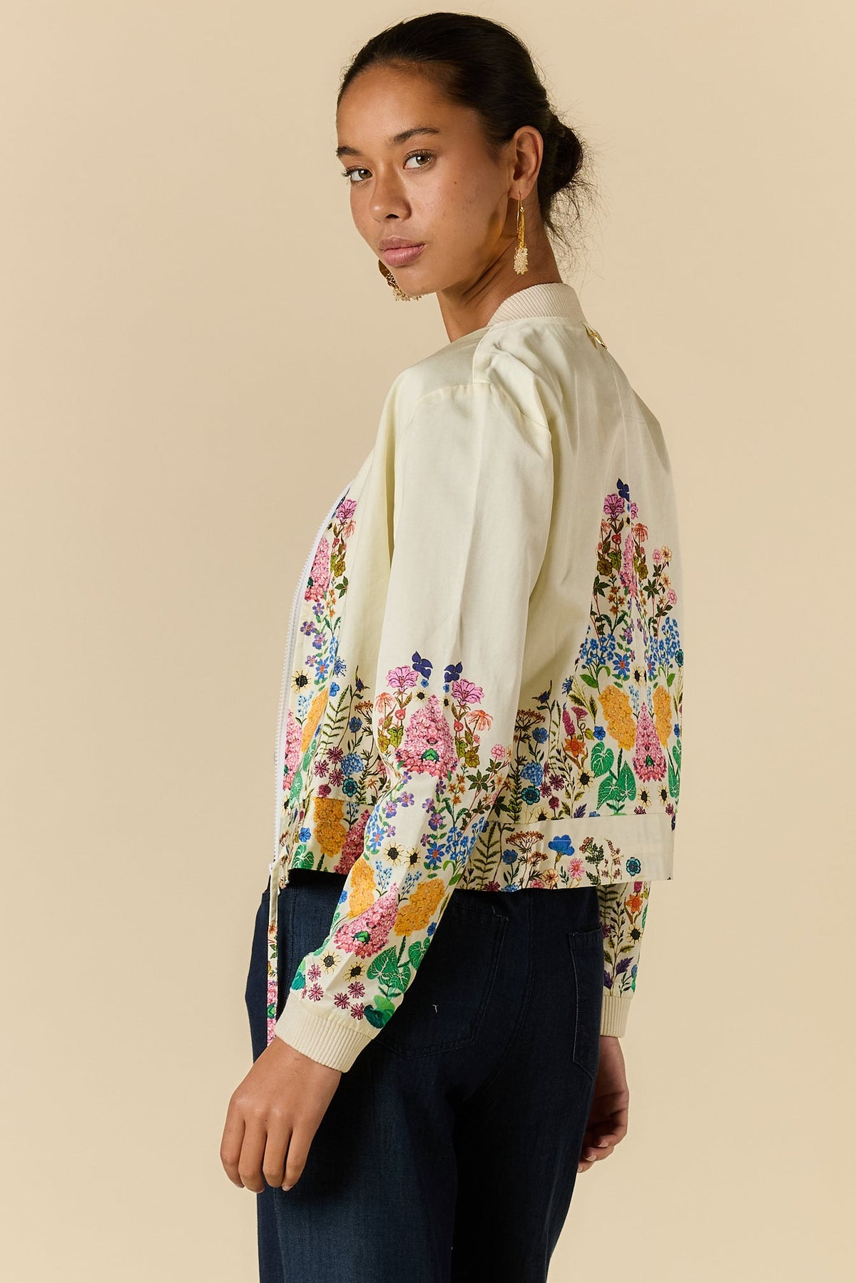 Delicia Bomber Jacket - Cream