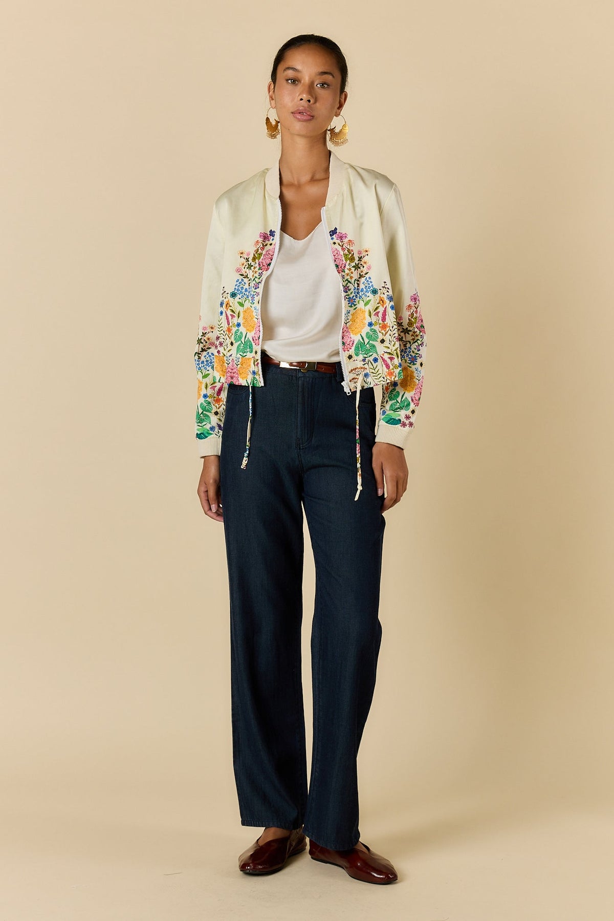 Delicia Bomber Jacket - Cream
