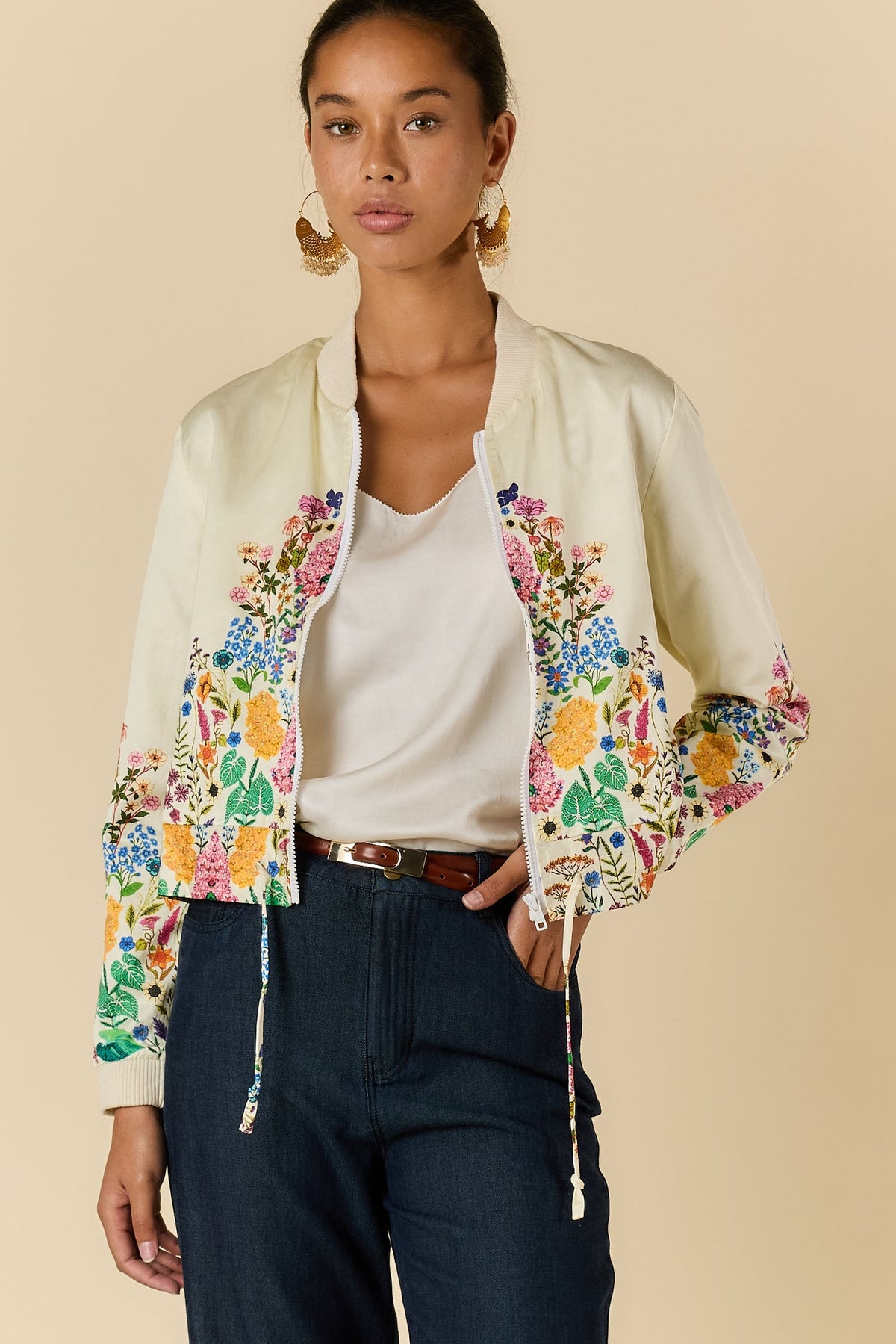 Delicia Bomber Jacket - Cream