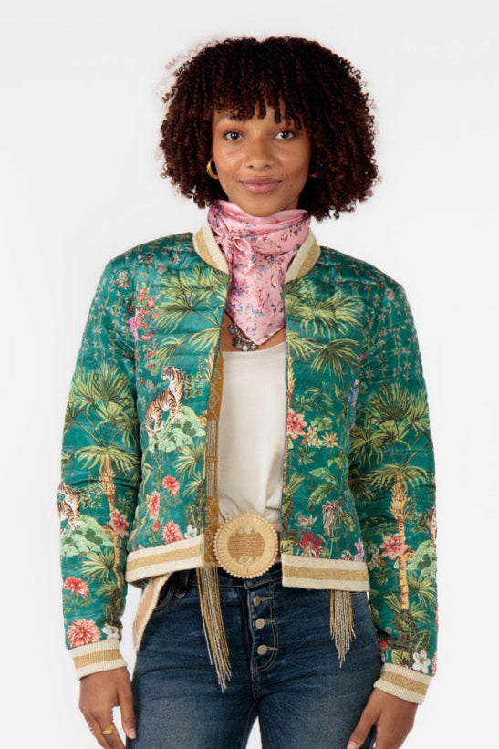 Nouveau Quilted Jacket - Emerald