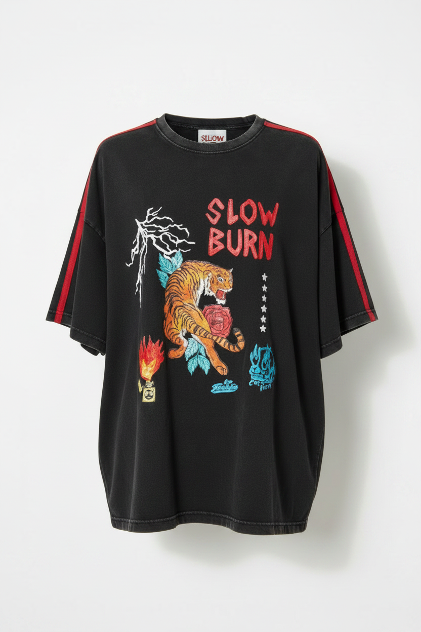 Slow Burn Tee Ghost Mannequin